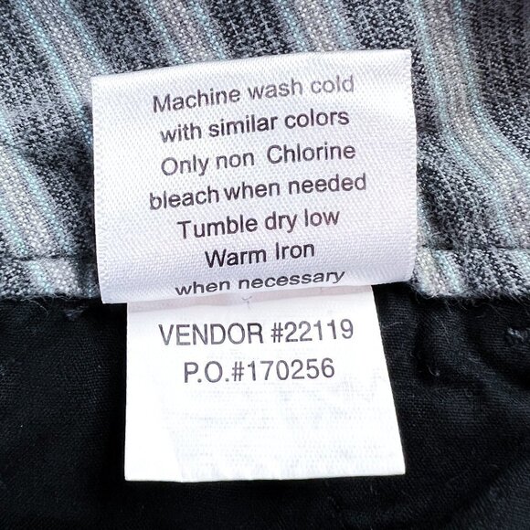 Women's Lilu Brand Bermuda Shorts | Gray Striped | Size 5 | 100% Cotton - Picture 13 of 13